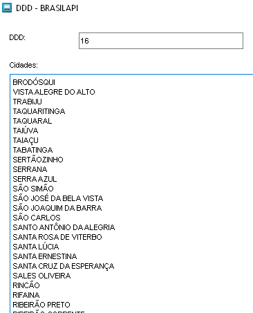 Lista De DDD, DDD Do Brasil